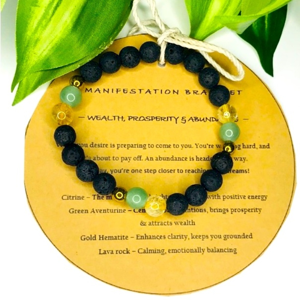 Wealth & atracción beads bracelet